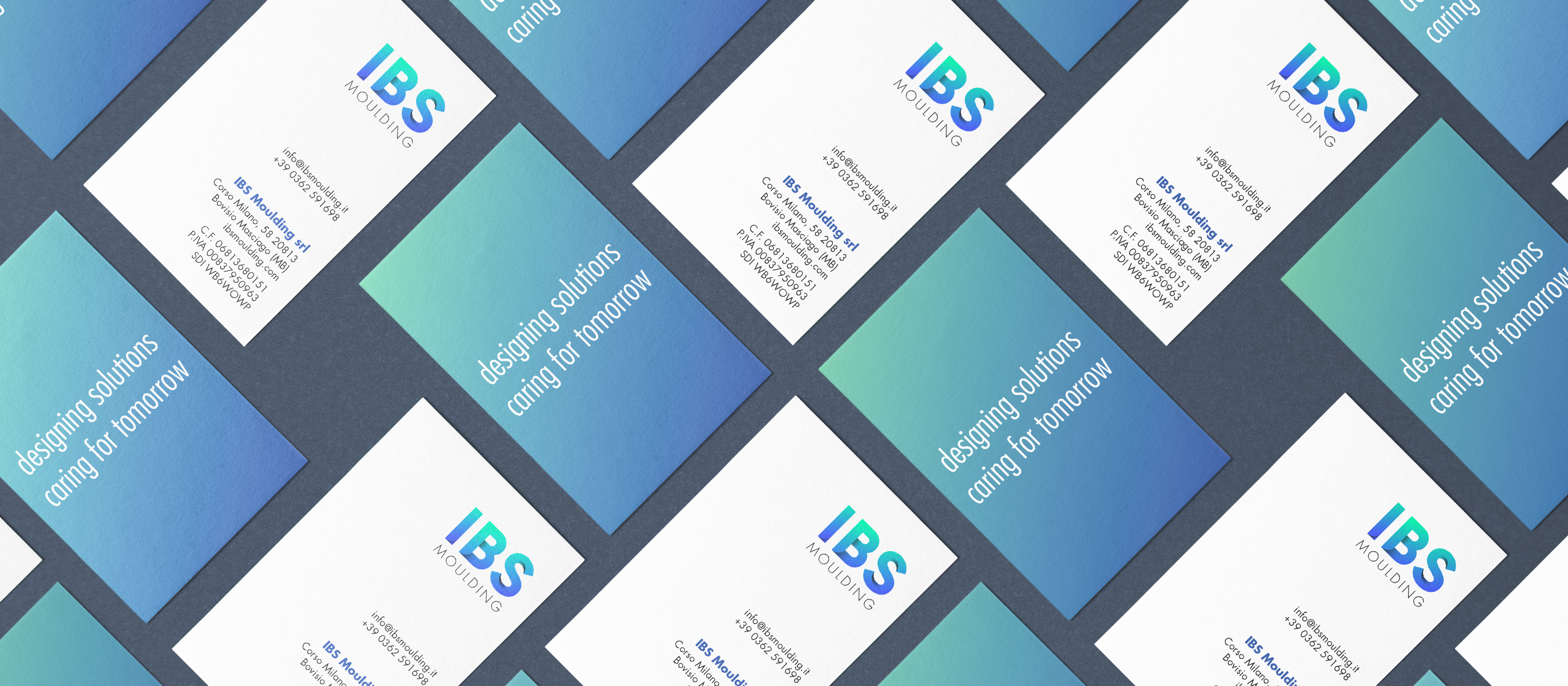 biglietti da visita, immagine coordinata, IBS moulding, graphic design